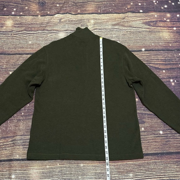 Mens Daniel Cremieux Classics 1/4 zip long sleeve dark green shirt. Medium. NWT. - Picture 3 of 7